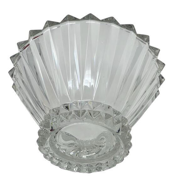 Rosenthal Heavy Lead Crystal Blossom Bowl Germany MCM 9.75" Centerpiece Signed - Picture 3 of 8